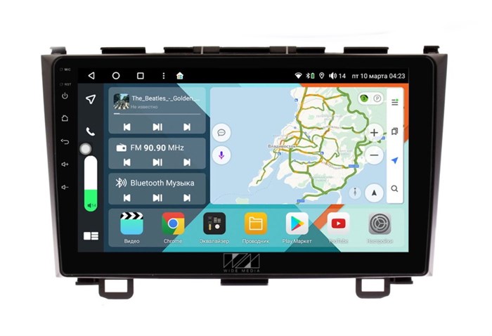 Wide Media KS9008QR-3/32 для Honda CR-V III 2007-2012 на Android 10.0 - фото 397689