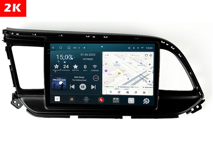 Штатная магнитола Redpower 2K 75094B Hi-Fi для Hyundai Elantra VI (AD) 2016-2019 черная на Android 10.0 - фото 399800