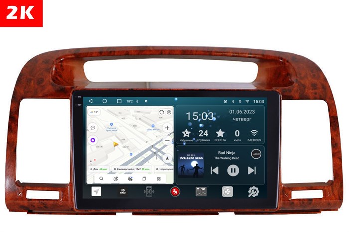 Штатная магнитола Redpower 2K 75164W Hi-Fi для Toyota Camry XV30 2001-2006 на Android 10.0 - фото 399950