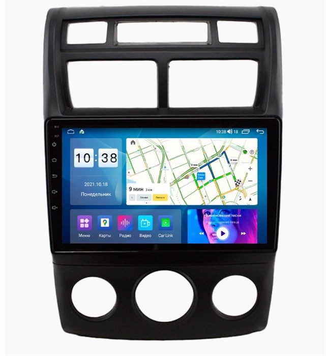 Автомагнитола Parafar для Kia Sportage II 2007-2010 кондиционер на Android 11.0 (PF536-ACUHD) - фото 400814