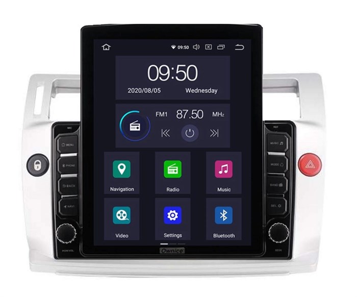 CarMedia OL-9932-D ТESLA для CITROEN C4 2004-2011 серебро на Android 10.0 - фото 401971
