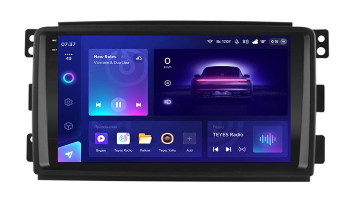 Штатная магнитола Teyes CC3 2K 4/64 ГБ для Mercedes-Benz Smart Fortwo 2006-2010 на Android 10.0 - фото 403046