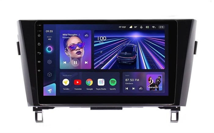 Штатная магнитола Teyes CC3L 4/32 ГБ для Nissan Qashqai II, X-Trail III (T32) 2015-2019 на Android 10.0 - фото 403849