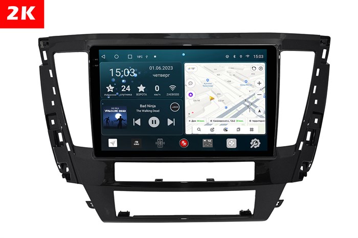 Штатная магнитола Redpower Slim 2K 71426 для Mitsubishi Pajero Sport III 2021+ на Android 10.0 - фото 404373