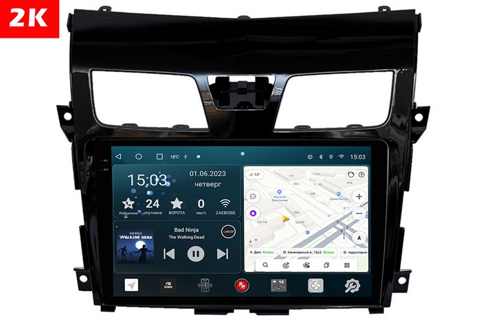 Штатная магнитола Redpower Slim 2K 71302 для Nissan Teana III 2014-2021 на Android 10.0 - фото 404427