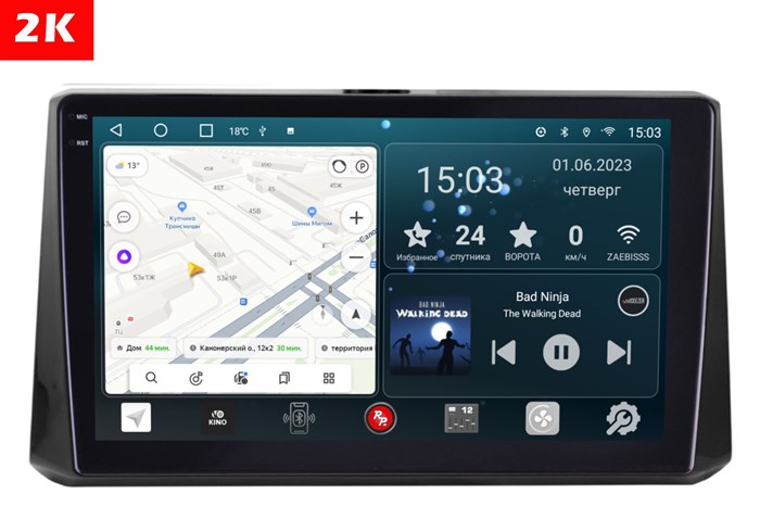 Штатная магнитола Redpower Slim 2K 71072 для Toyota Corolla XII (E210) 2019-2025 на Android 10.0 - фото 404561