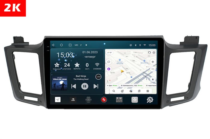 Штатная магнитола Redpower Slim 2K 71017 для Toyota RAV4 (CA40) 2013-2019 на Android 10.0 - фото 404636
