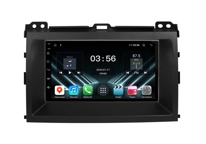 Штатная магнитола Farcar D832-RP-TYLP12X для Toyota Land Cruiser Prado 120 2002-2009 на Android 13.0 - фото 412805