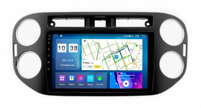 Штатная магнитола Roximo RI-3704B (С DSP И 4G-SIM) 8/128 ГБ для Volkswagen Golf Plus 2004-2014 Black на Android 12.0 - фото 413442
