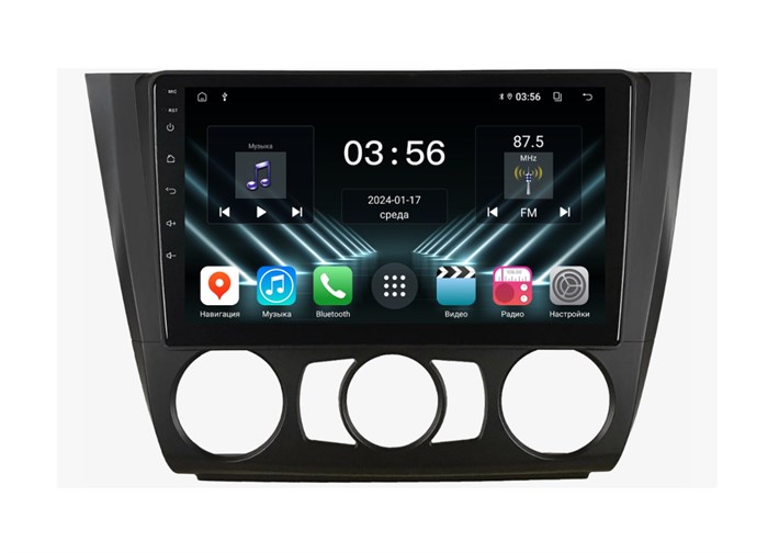 Штатная магнитола Farcar D095M для BMW 1-Series (E81,82,87,88) 2007-2011 кондей на Android 13.0 - фото 413529