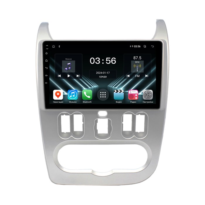 Штатная магнитола Farcar DX752M для Renault Logan, Sandero 2009-2013 на Android 13.0 - фото 419170