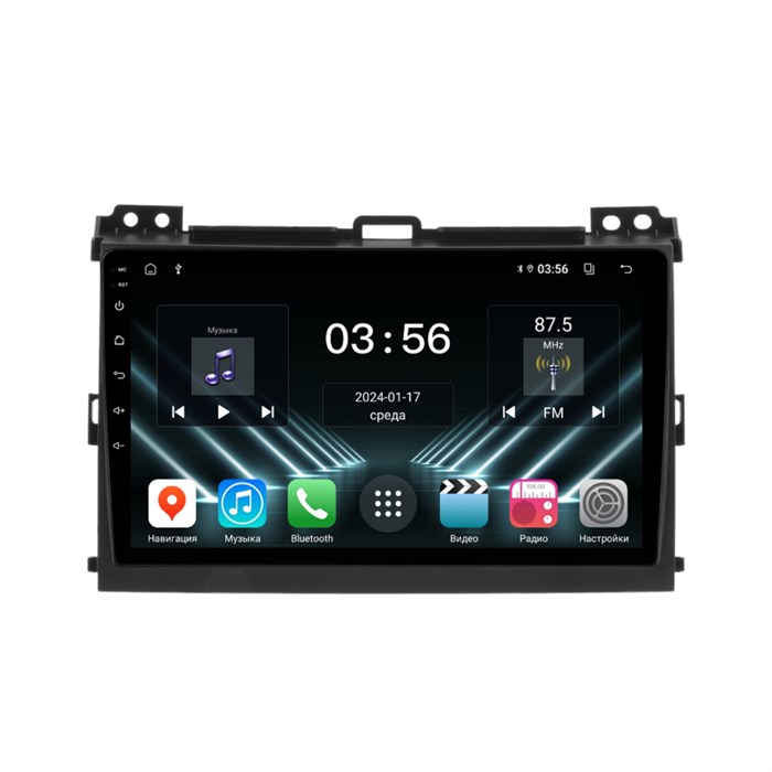 Штатная магнитола Farcar DX456M для Toyota Land Cruiser Prado 120 2002-2009 на Android 13.0 - фото 419345
