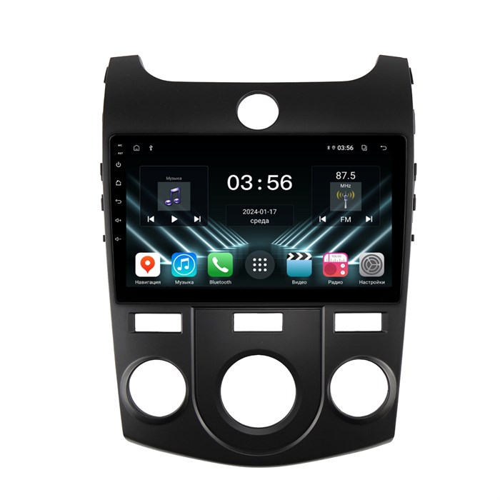 Штатная магнитола Farcar DX038M для Kia Cerato II 2009-2013 кондиционер на Android 13.0 - фото 419645