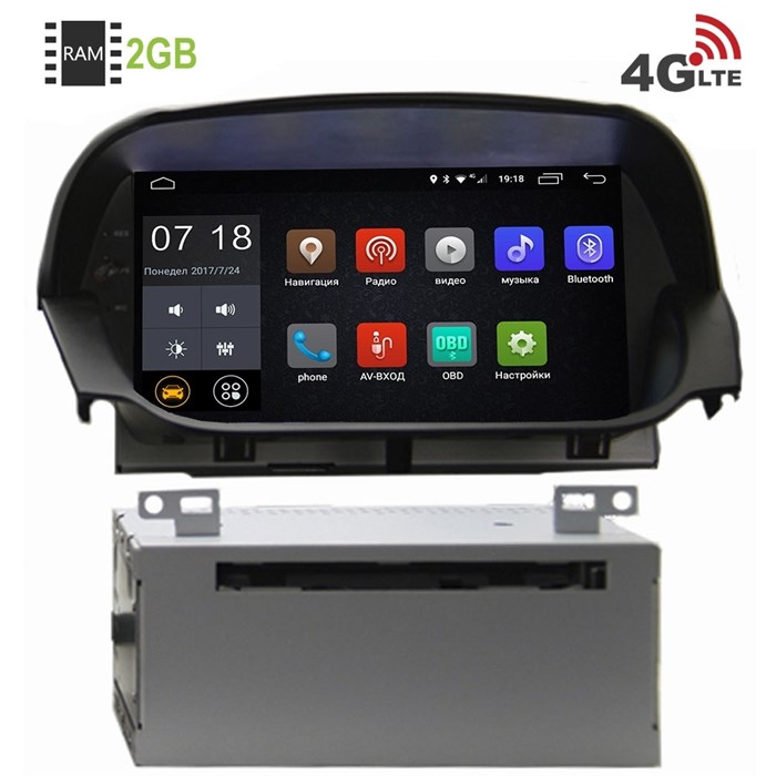 Штатная магнитола LeTrun 1847 Ford Ecosport 2013-2017 Android 6.0.1 8 дюймов (4G LTE 2GB) - фото 42015