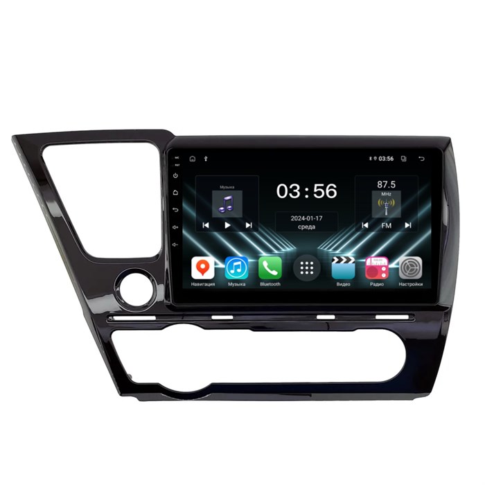 Штатная магнитола Farcar DX3235M для Honda Civic 9 4D 2013-2017 левый руль, седан на Android 13.0 - фото 420712