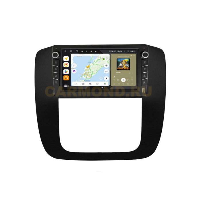 Штатная магнитола Wide Media MT1247QU-B-4/32 для Chevrolet Sierra 2006-2014 (с кнопками) на Android 10.0 - фото 428969