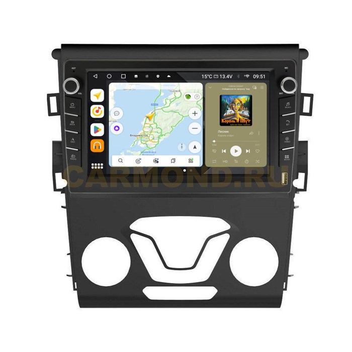 Штатная магнитола Wide Media MT377QU-B-4/32 для Ford Mondeo V 2015-2022 (с кнопками) на Android 10.0 - фото 429106