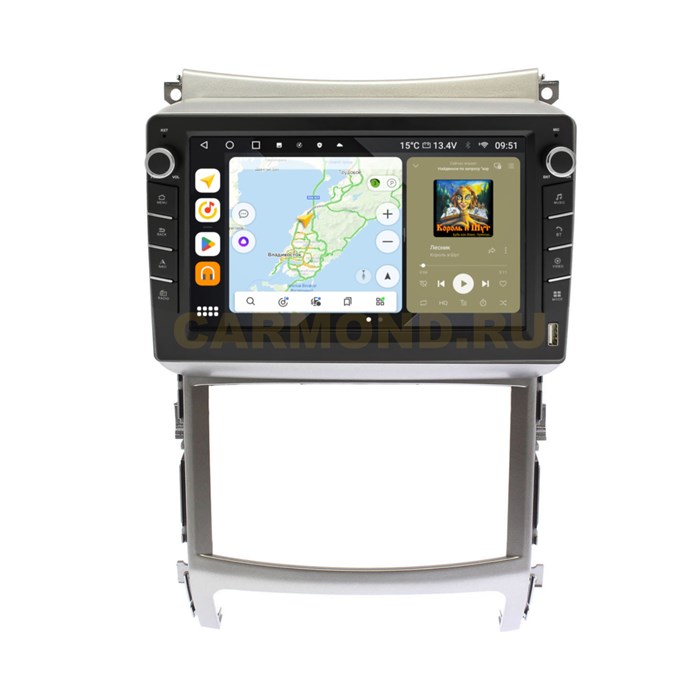Штатная магнитола Wide Media MT437QU-B-4/32 для Hyundai ix55 2008-2013 (с кнопками) на Android 10.0 - фото 429267