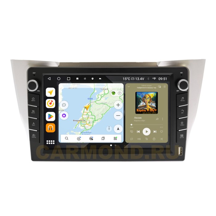 Штатная магнитола Wide Media MT1154QU-B-4/32 для Lexus RX II 300 2003-2009 (с кнопками) на Android 10.0 - фото 429732
