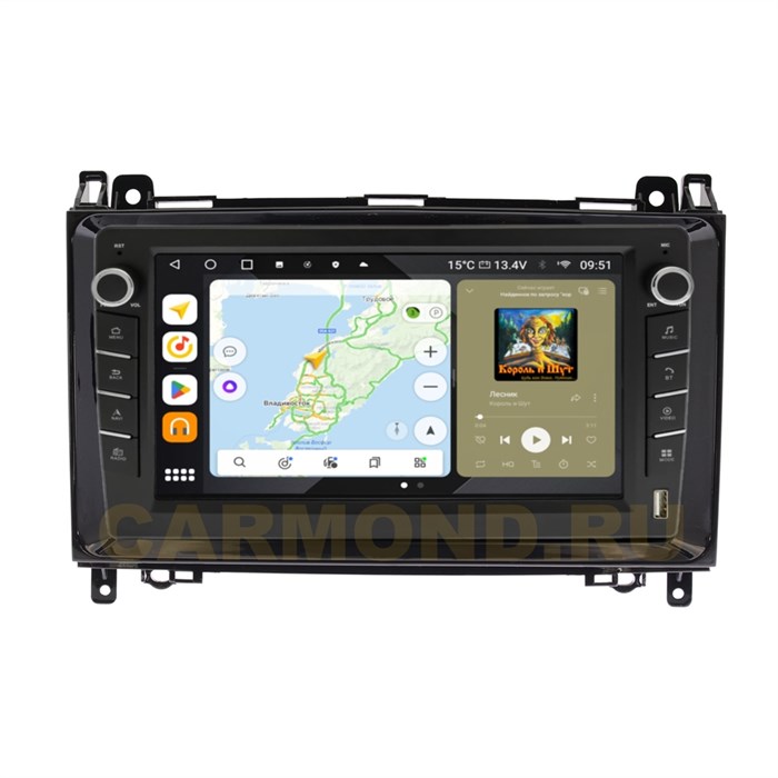 Штатная магнитола Wide Media MT9148QU-B-4/32 для Volkswagen Crafter 2006-2016 (с кнопками) на Android 10.0 - фото 429897