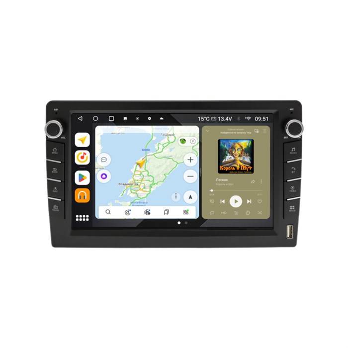 Штатная магнитола Wide Media MT3057QU-B-4/32 для Mitsubishi L200 2018-2024 (с кнопками) на Android 10.0 - фото 429996
