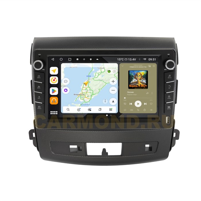 Штатная магнитола Wide Media MT9029QU-B-4/32 для Mitsubishi Outlander XL 2006-2012 (для авто с Rockford) (с кнопками) на Android 10.0 - фото 430131