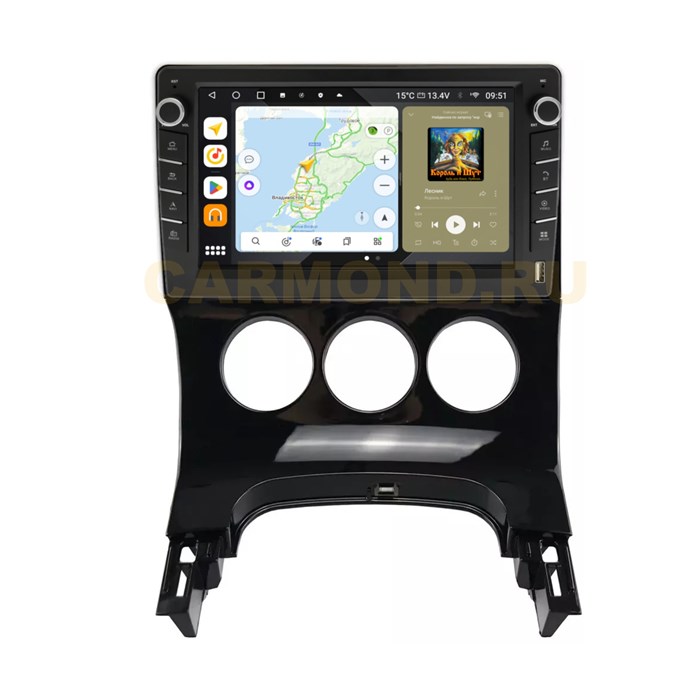 Штатная магнитола Wide Media MT197QU-B-4/32 для Peugeot 3008 I, 5008 I 2009-2016 (с кнопками) на Android 10.0 - фото 430278