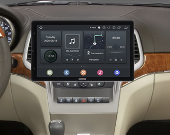 CarMedia OL-9254-13-Q TESLA (вертикально-поворотный экран 13 дюйов) для Jeep Grand Cherokee 2010-2013 на Android 10.0 - фото 431101