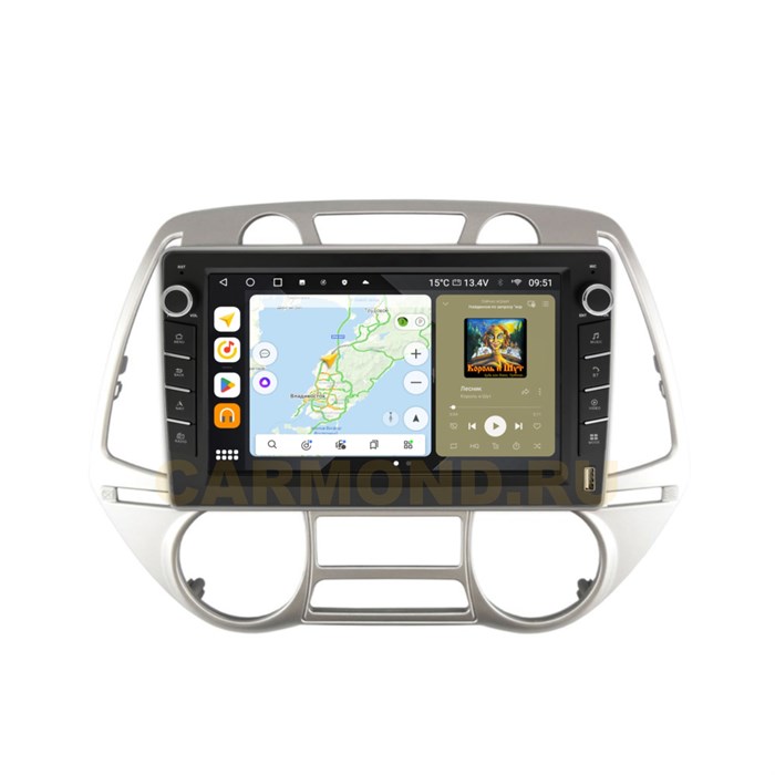 Штатная магнитола Wide Media MT3243QU-B-4/32 для Hyundai i20 2008-2012 климат (с кнопками) на Android 10.0 - фото 431510