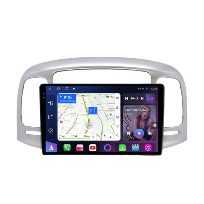 Магнитола Farcar XXL3009M (S500 PLUS) (8/256 ГБ) для Hyundai Accent, Verna 2005-2011 серебро (экран 2K) на Android 12.0 - фото 433353