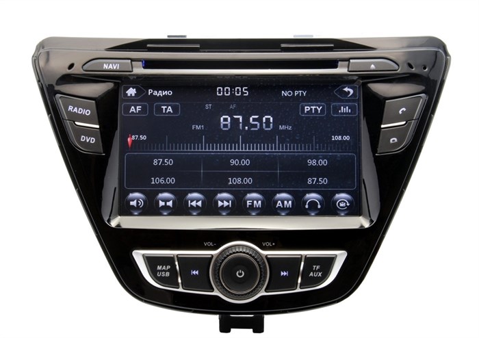 Штатная магнитола Ksize DV-SIEHDEL Hyundai Elantra, Avante 2014 + (нет TV) - фото 45646