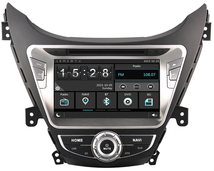 Штатная магнитола Ksize W2-E8258Y для Hyundai Elantra, Avante 2010-2014 - фото 48624