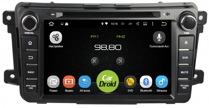 Штатная магнитола Roximo CarDroid RD-2406D для Mazda CX-9 2006-2016 (Android 9.0) DSP - фото 50451