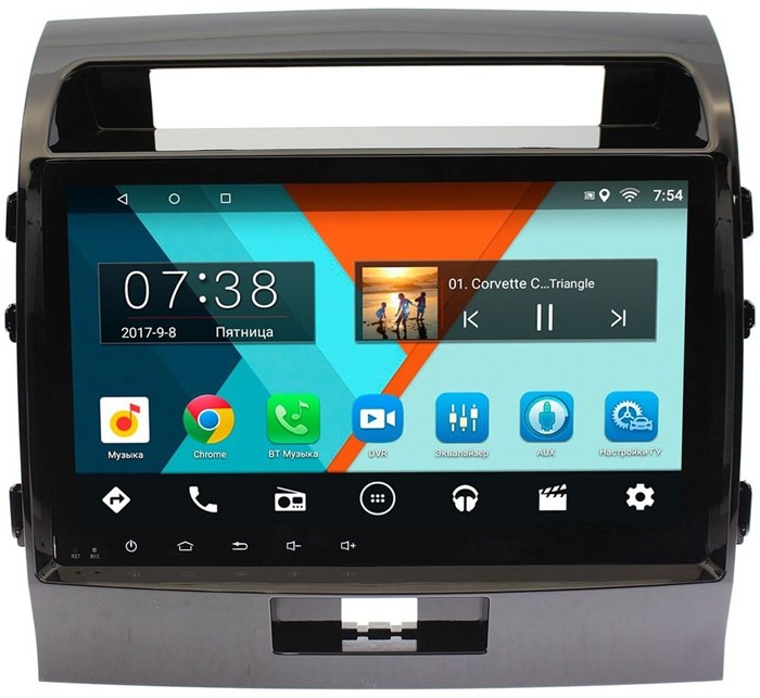 Штатная магнитола Wide Media MT1004MF для Toyota Land Cruiser 200 2007-2015 на Android 6.0.1 - фото 59435