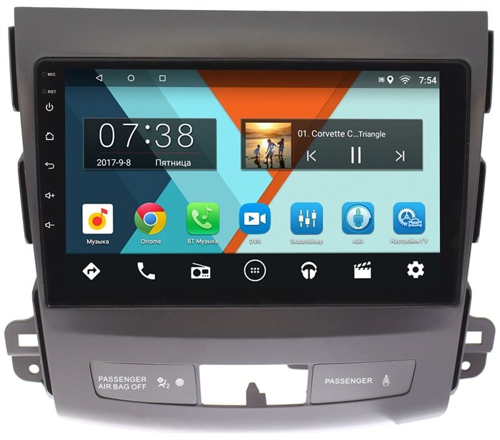 Штатная магнитола Citroen C-Crosser 2007-2013 Wide Media MT9029MF без Rockford на Android 6.0.1 - фото 75442