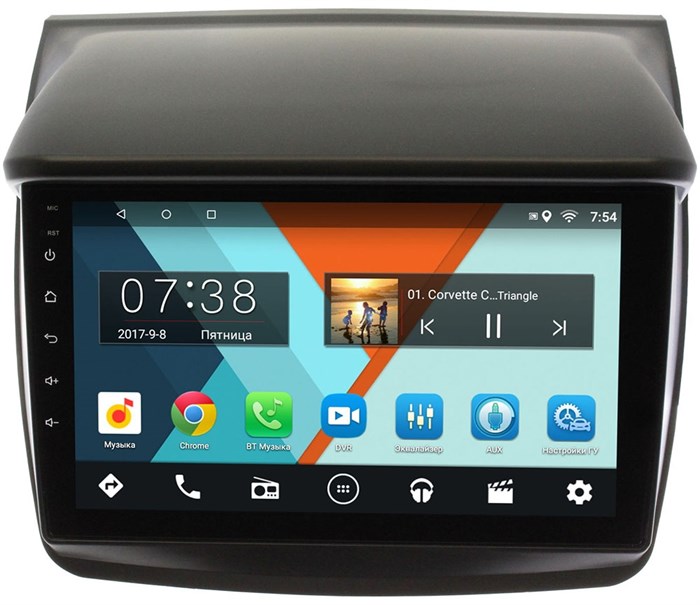 Автомагнитола Wide Media MT9057MF для Mitsubishi Pajero Sport II, L200 IV 2006-2015 на Android 6.0.1 для авто без Navi - фото 76500