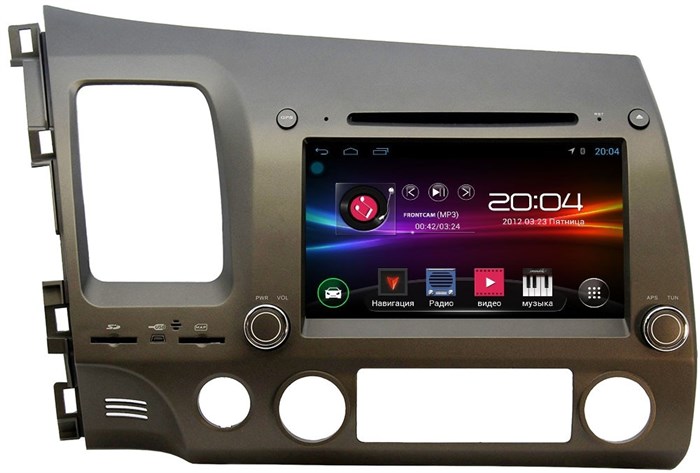 Штатная магнитола Ksize DVA-ZN7019L для Honda Civic 4D 2006-2011 на Android 4.2.2 - фото 76959