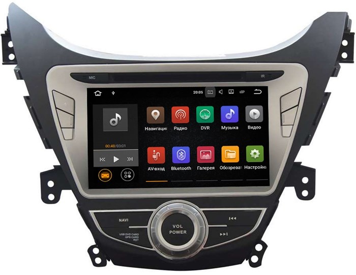Штатная магнитола Hyundai Elantra V (MD) 2011-2014 LeTrun 2135 на Android 7.1.1 - фото 78522