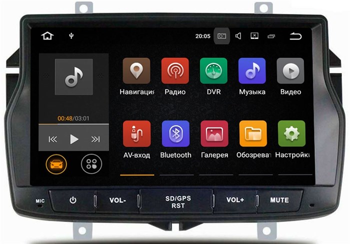 Штатная магнитола Lada Vesta 2015-2022 LeTrun 2196 на Android 7.1.1 - фото 78678