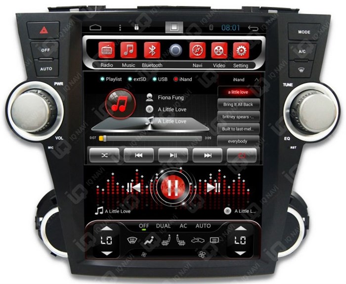 IQ NAVI T58-2915TS Toyota Highlander (U40) 2007-2013 на Android 6.0.1 Octa-Core (8 ядер) - фото 79313