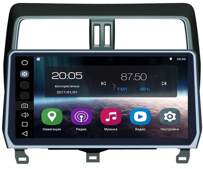 Магнитола FarCar S200 для Toyota LC Prado 150 2017-2020 на Android 8.0 (V1053R-DSP) - фото 81997