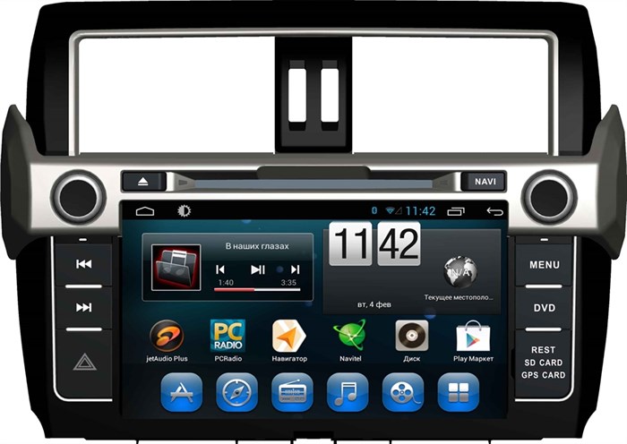 CarMedia KR-9000-T8 Toyota LC Prado 150 2013-2017 на Android 9.0 - фото 83005