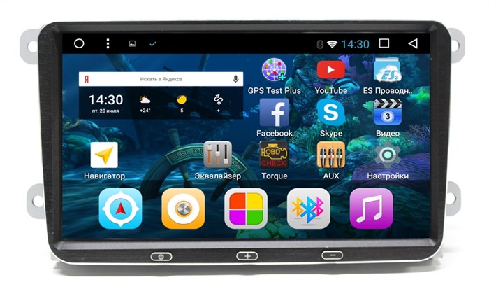 Штатная магнитола VolkSwagen 2/16 GB IPS vomi VM1688 Android 6 - фото 86595