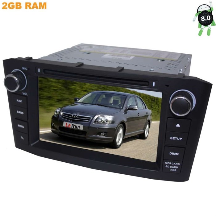 Штатная магнитола Toyota Avensis II 2003-2008 LeTrun 2541 на Android 8.1.1 (черный) - фото 89098