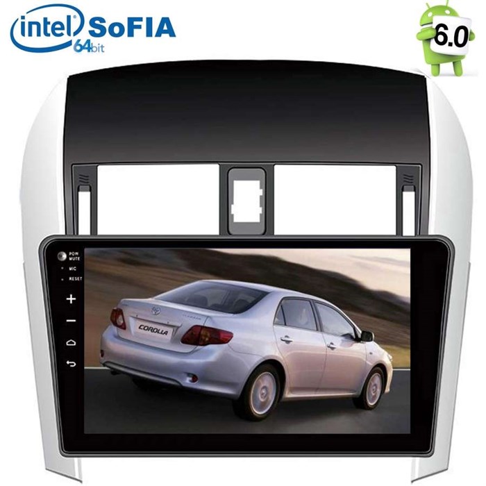 Штатная магнитола Toyota Corolla X 2006-2013 LeTrun 2121 на Android 6.0.1 Intel SoFIA - фото 89203