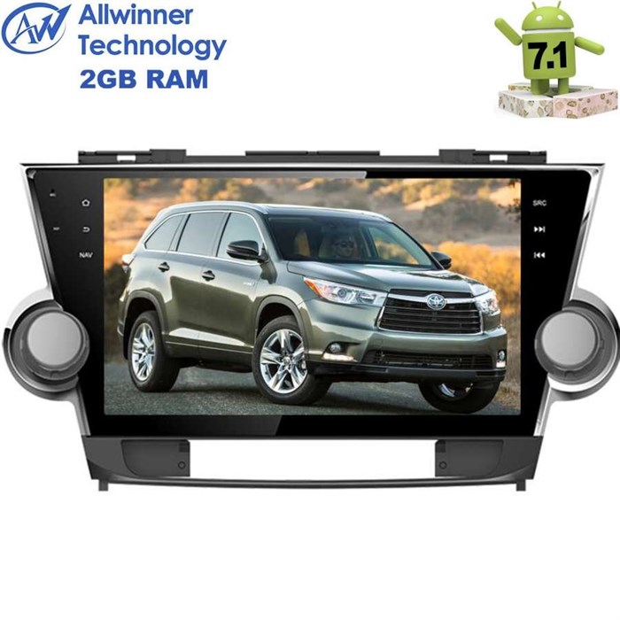 Штатная магнитола Toyota Highlander (U40) 2007-2013 LeTrun 2286 на Android 7.1.1 Allwinner T3 - фото 89221