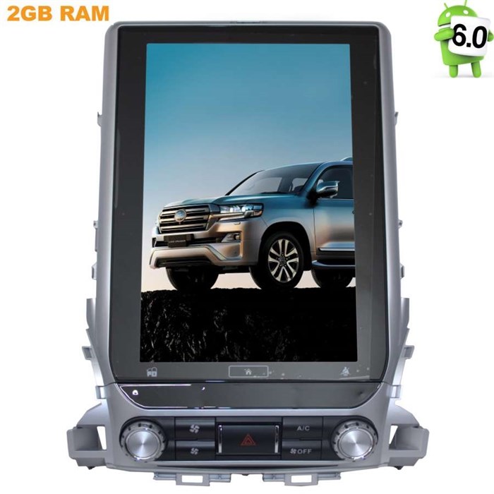 Штатная магнитола Toyota LC 200 2015-2018 LeTrun 2544 на Android 6.0 Tesla Style - фото 89253