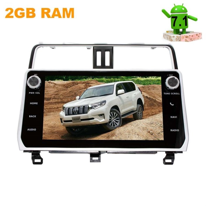 Штатная магнитола Toyota LC Prado 150 2017-2020 LeTrun 2214 на Android 7.1.1 - фото 89277