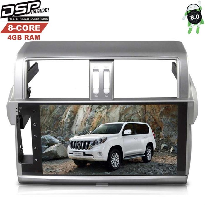 Штатная магнитола Toyota LC Prado 150 2013-2017 LeTrun 2528 DSP на Android 8.0 - фото 89342