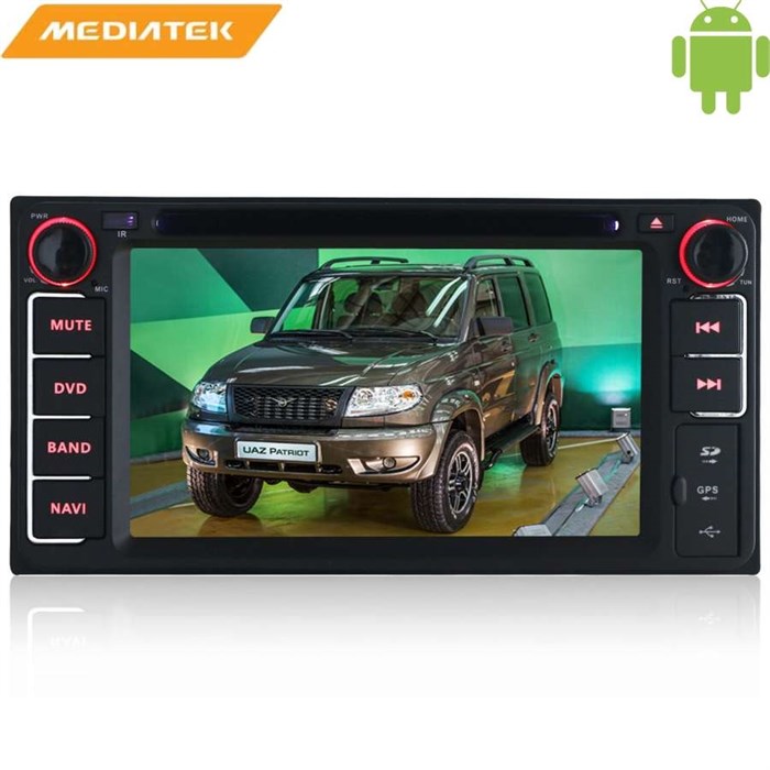 Штатная магнитола LeTrun 1741 UAZ Patriot Android 4.4.4 - фото 89689